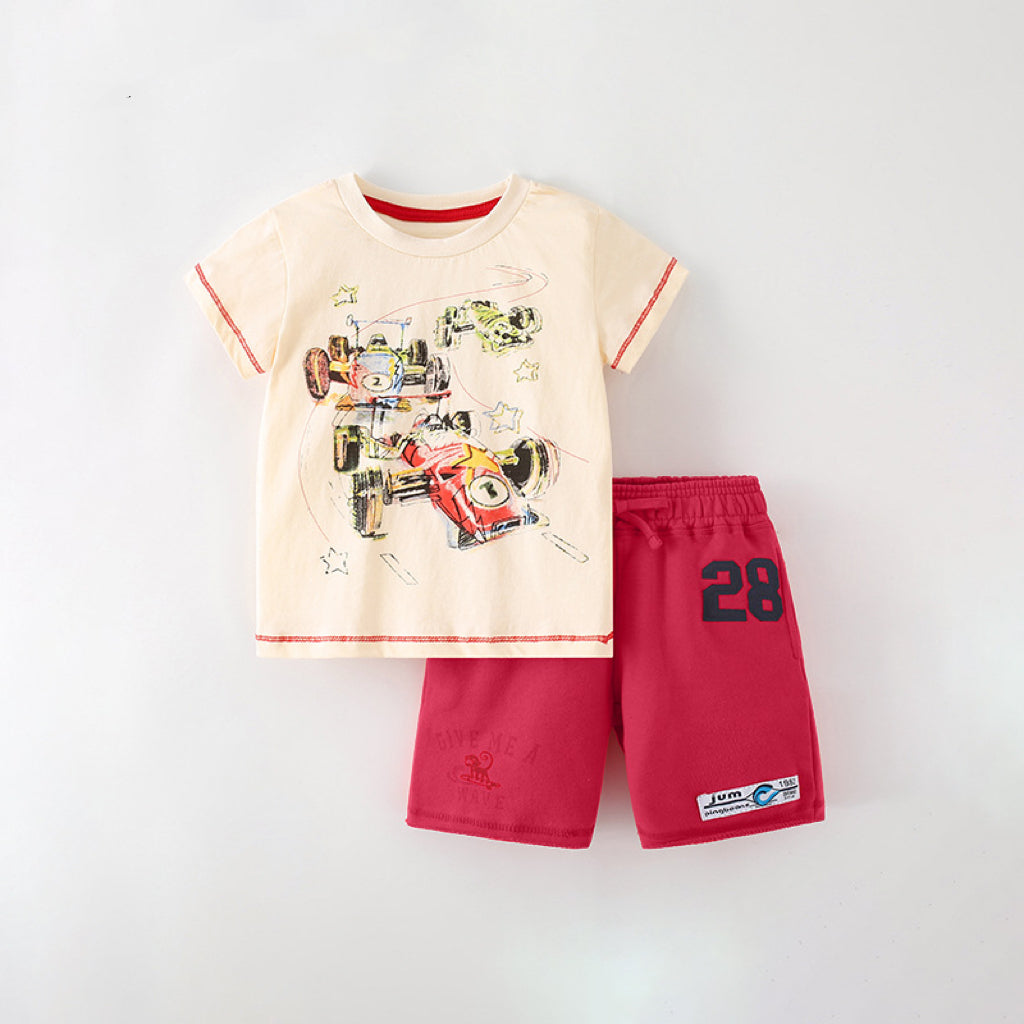 Baby Boy Print Pattern Casual 2023 Fashion Clothing Sets